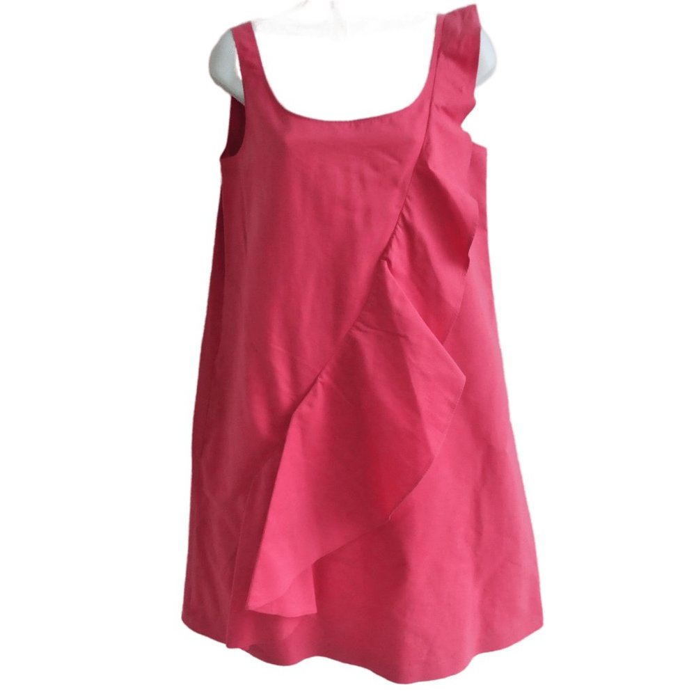 Distressed Moschino Cheap and Chic Asymmetrical Ruffle Shift Tank Dress 6